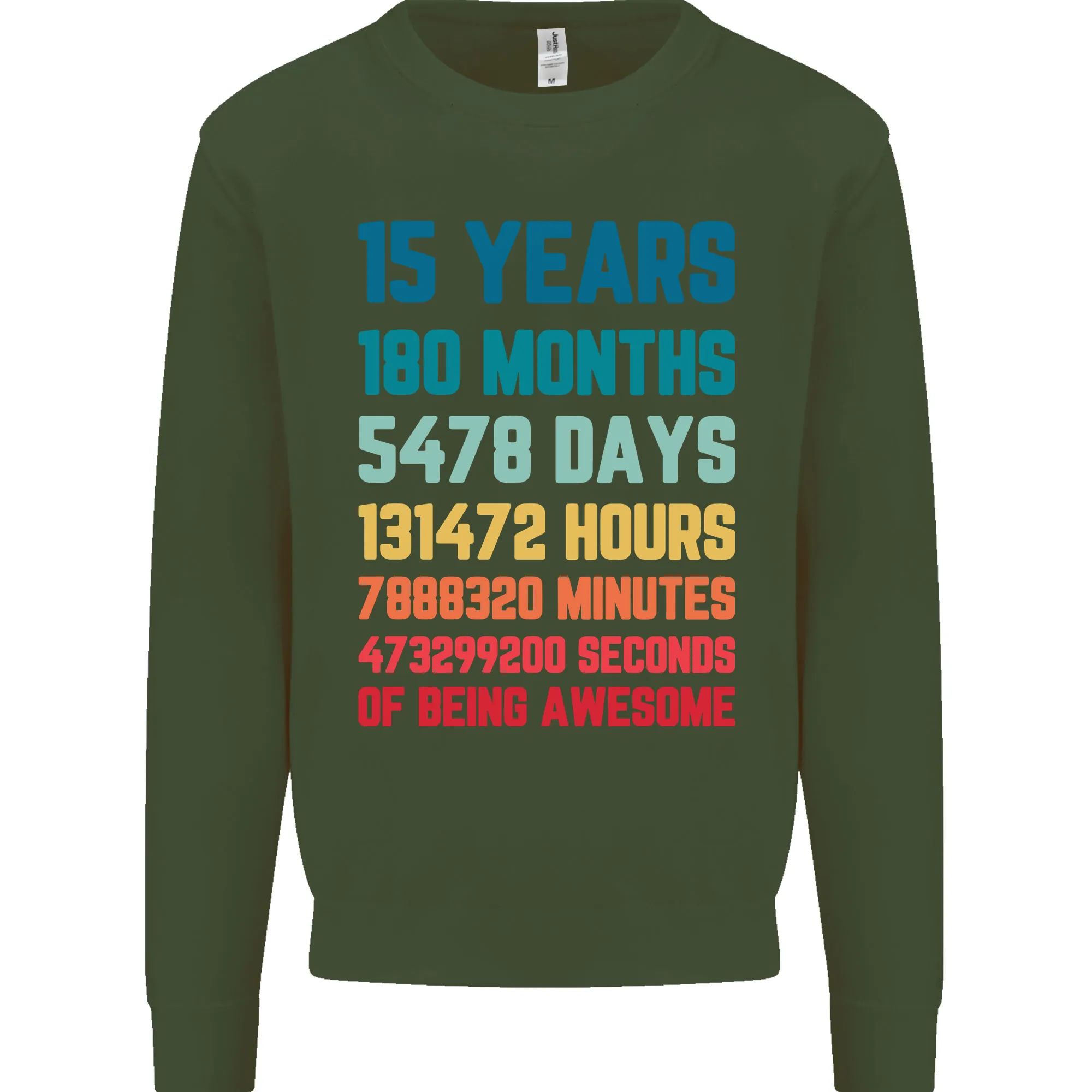 15th Birthday 15 Year Old Kids Sweatshirt Jumper