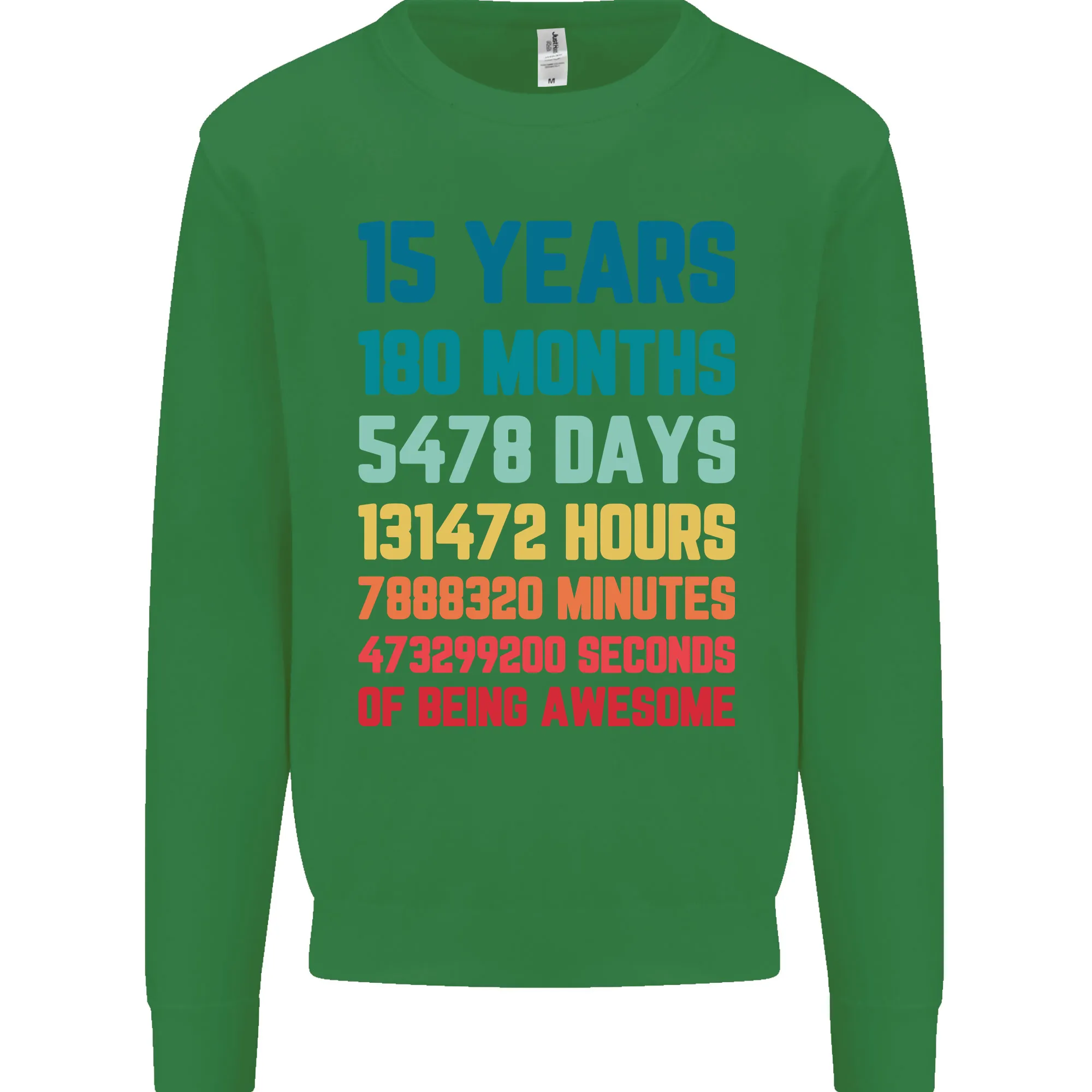 15th Birthday 15 Year Old Kids Sweatshirt Jumper