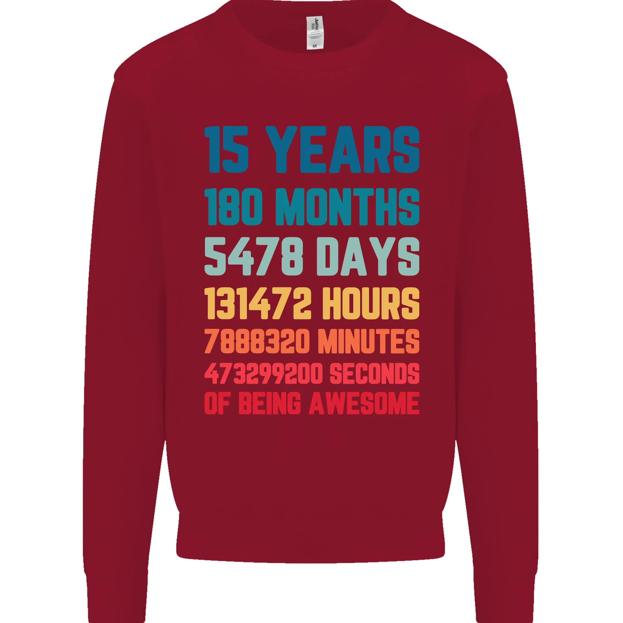 15th Birthday 15 Year Old Kids Sweatshirt Jumper