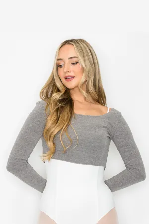 Aluvie "Chloe" Long Sleeve Crop Sweater