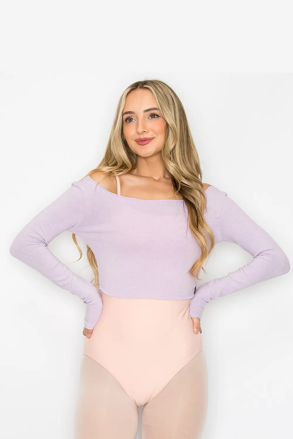 Aluvie "Chloe" Long Sleeve Crop Sweater