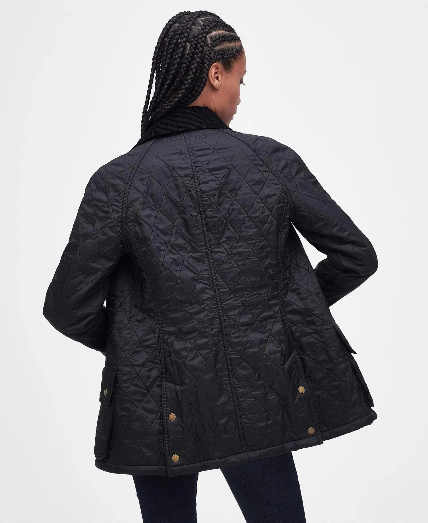 Barbour Dömujakki Beadnell Polarquilt Black