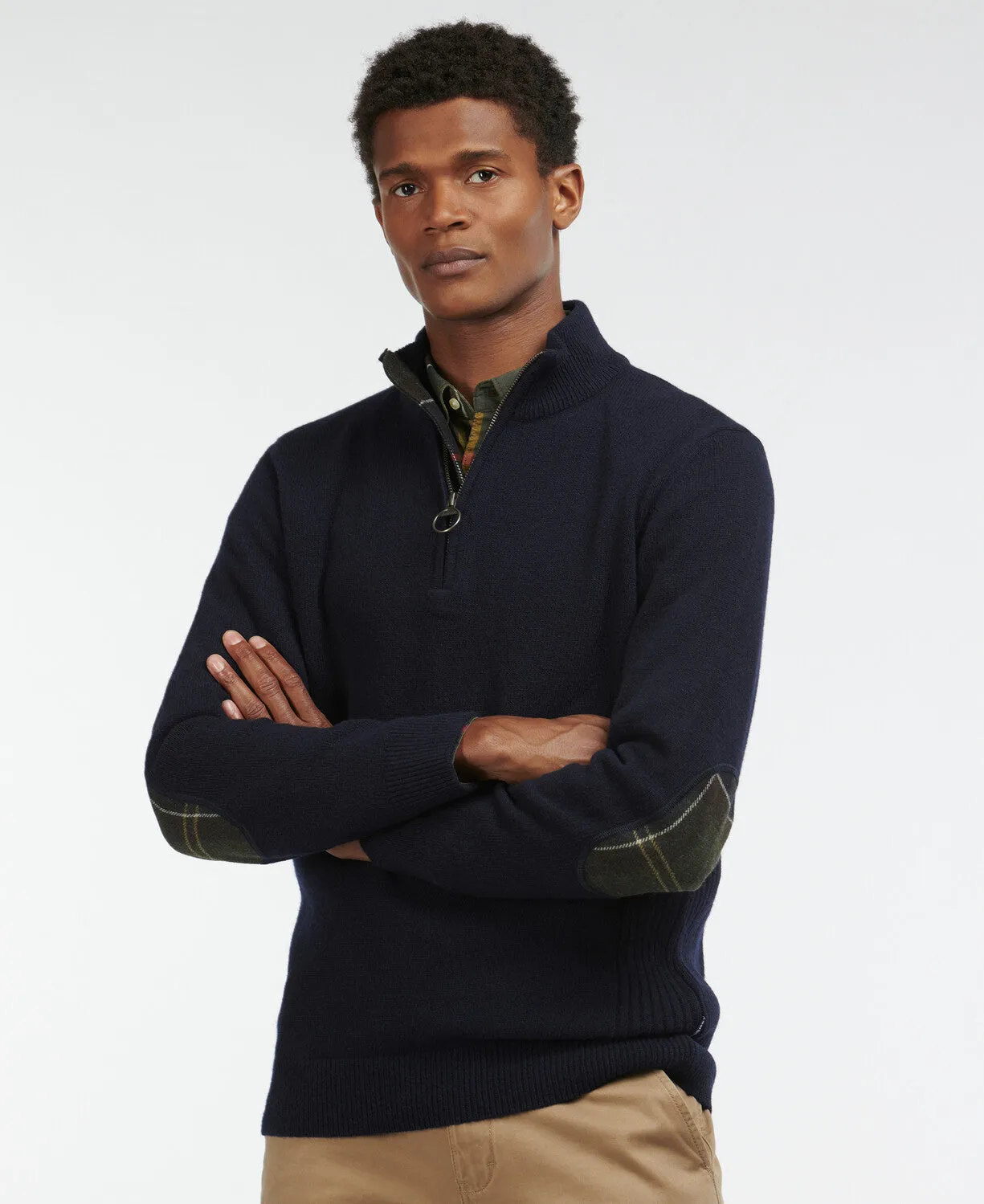 Barbour Holden Half Zip Jumper - Navy