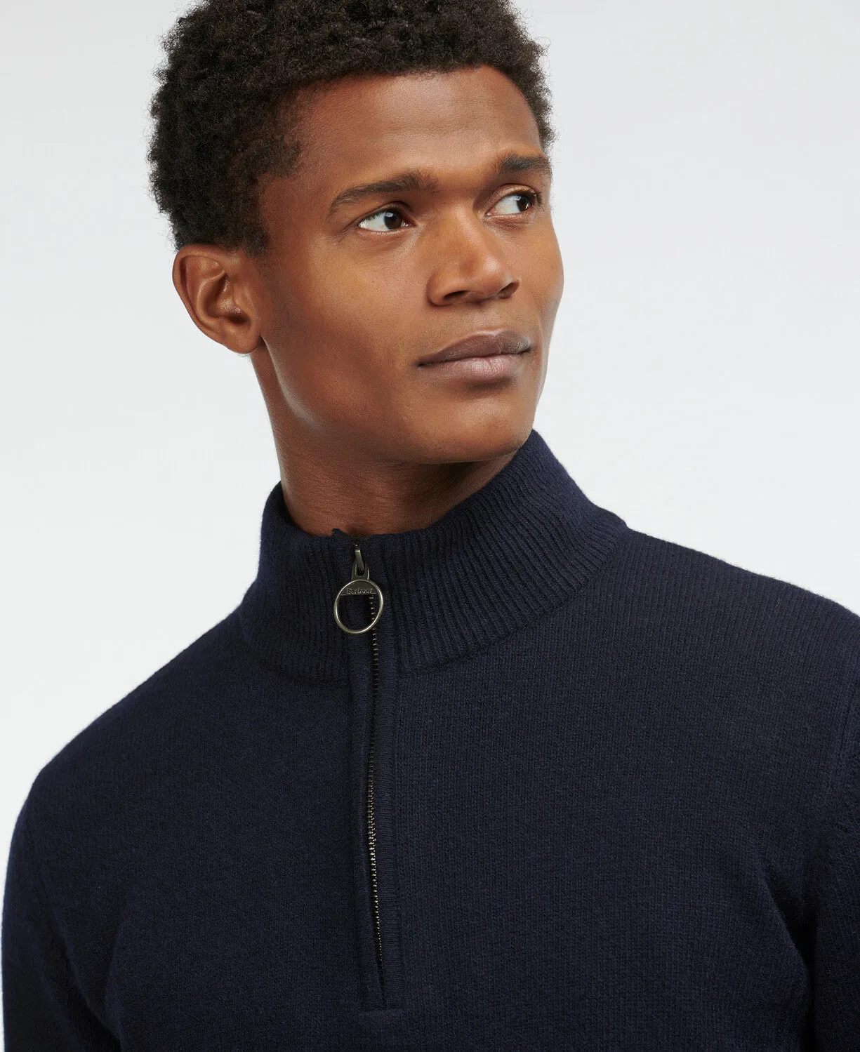 Barbour Holden Half Zip Jumper - Navy