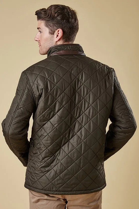 Barbour Powell-Just £169-Mens Quilted Jacket-Olive Green- MQU0281OL51