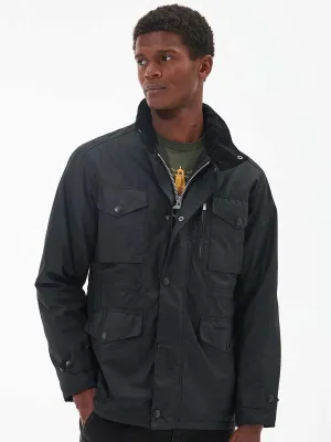 BARBOUR Sapper Wax Jacket - Mens - Black