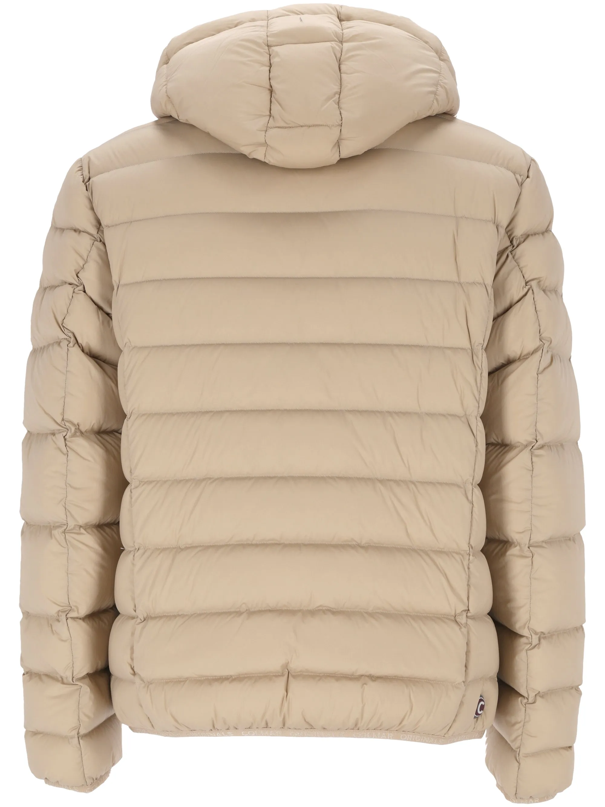 Beige Down-Feather Water-Repellent Jacket