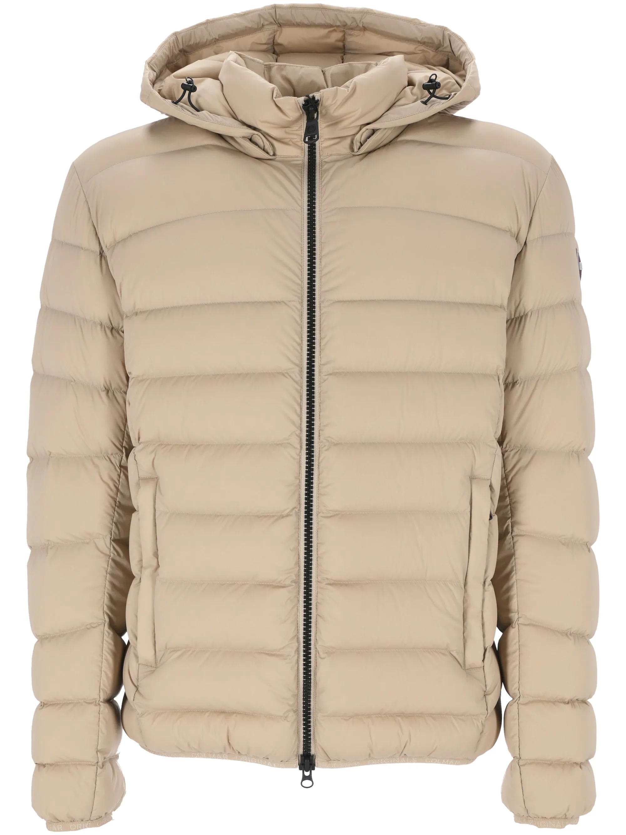 Beige Down-Feather Water-Repellent Jacket