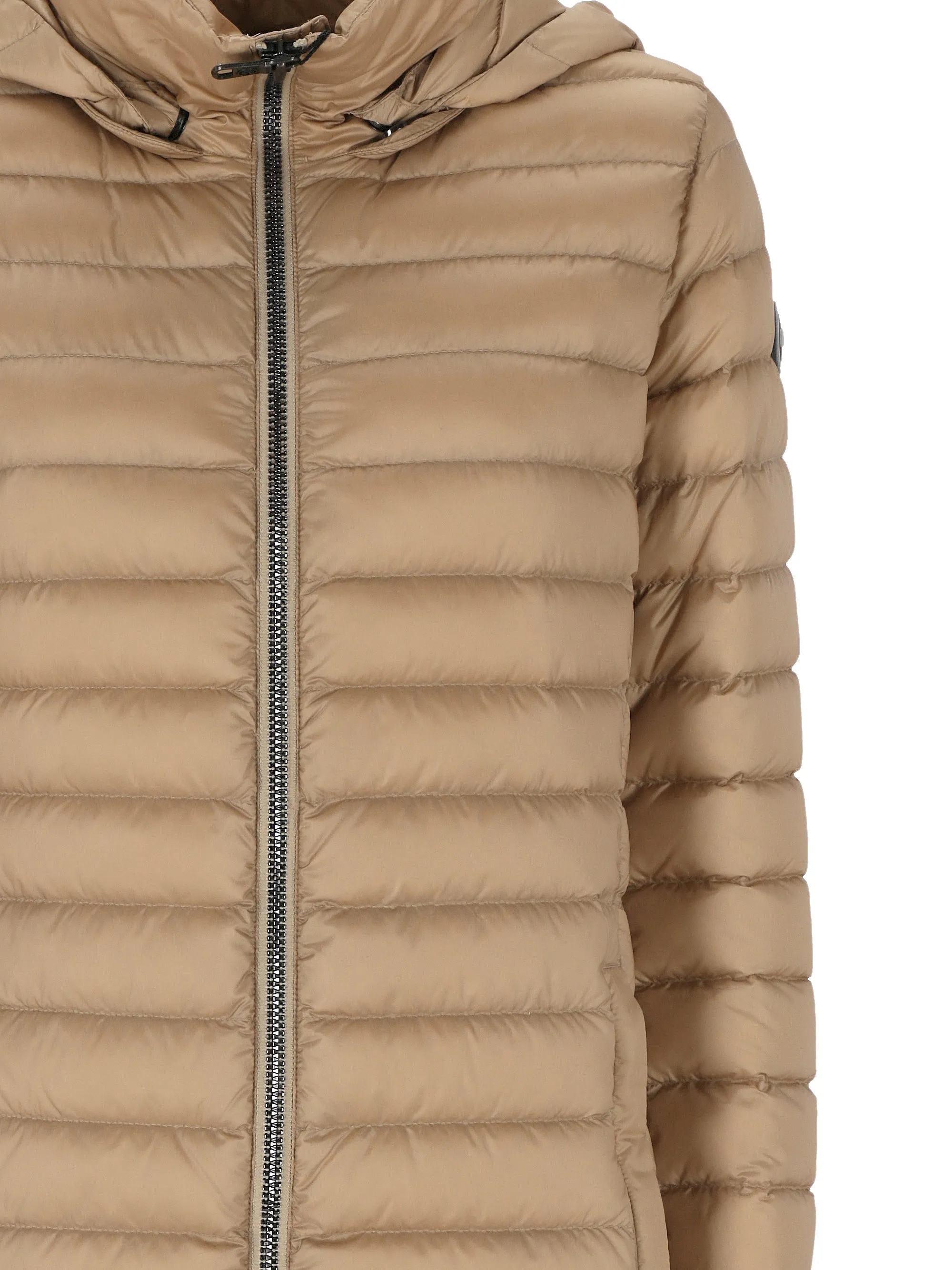 Beige Duck Down Quilted Jacket