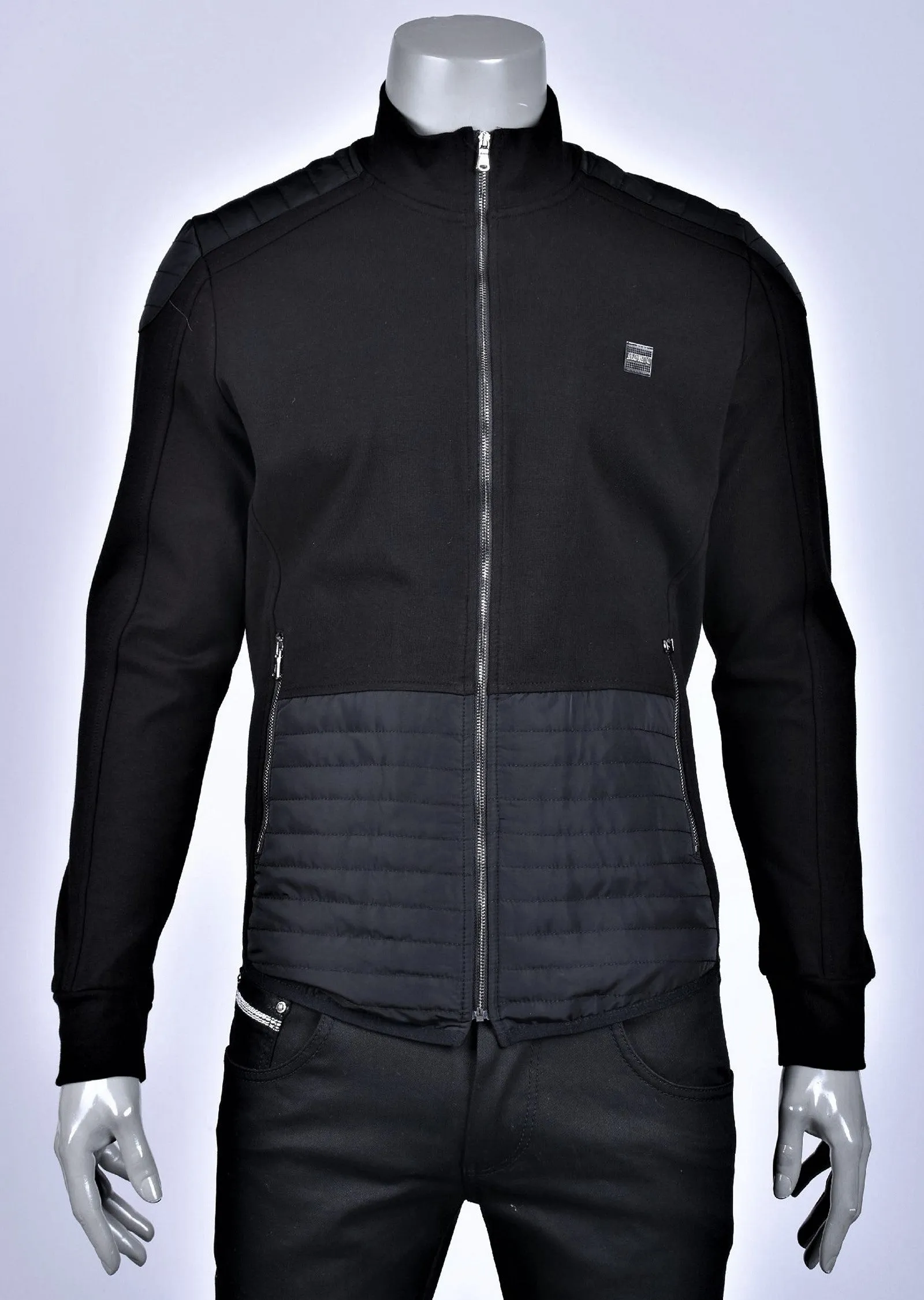 Black Lux Softshell Hybrid Jacket