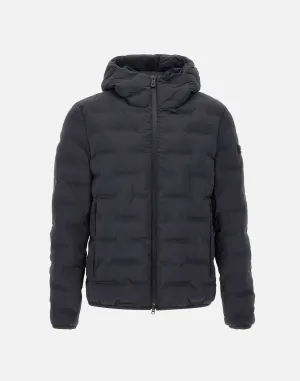 Brando Black Quilted Bomber Jacket