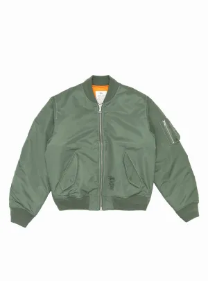 Built Bomber Jacket Green