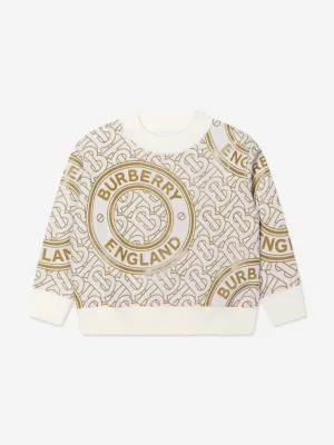 Burberry Boys Merino Wool Monogram Jaimie Jumper