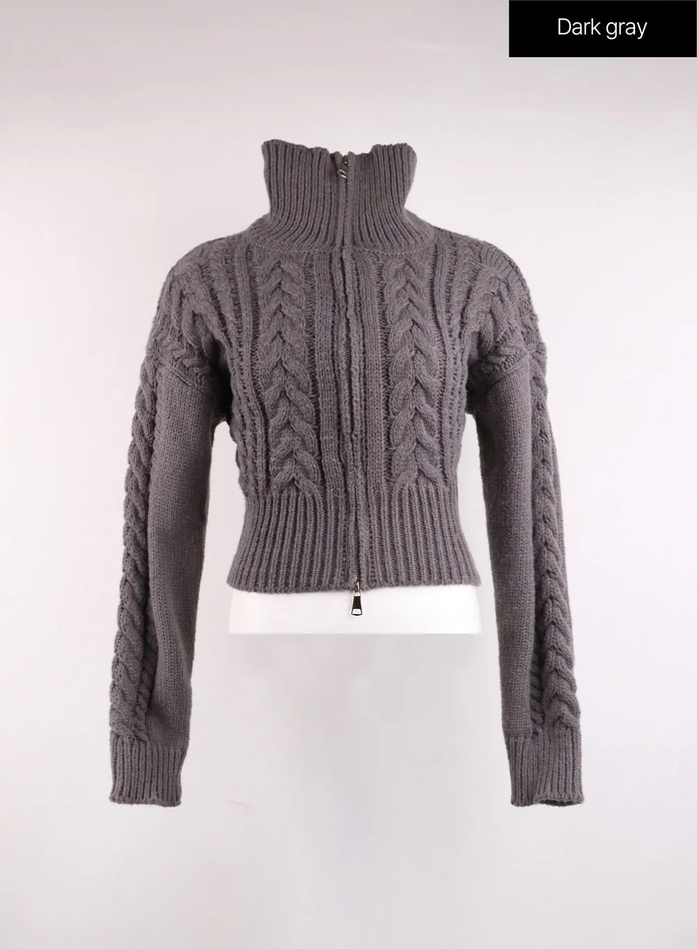 Cable Knit Crop Sweater OJ426