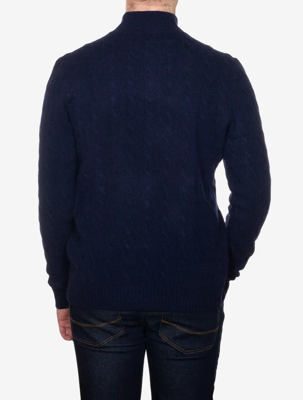 Cable Knit HZ Jumper Blue