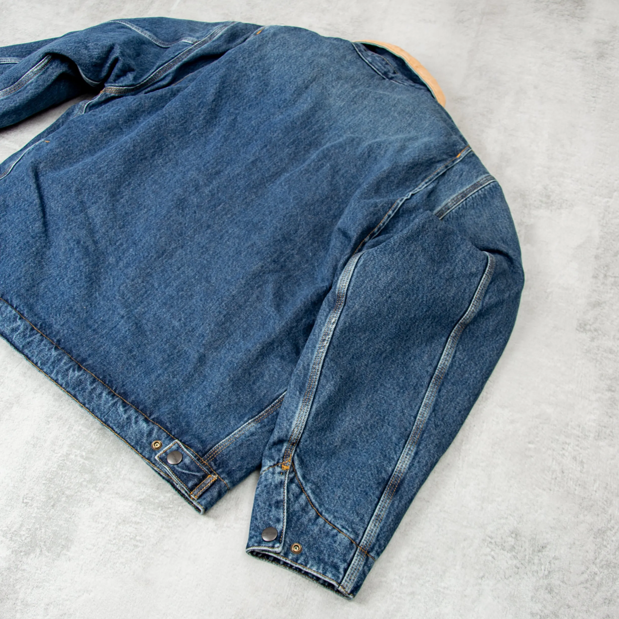 Carhartt WIP OG Detroit Jacket Worn Used - Blue / Dusty H Brown