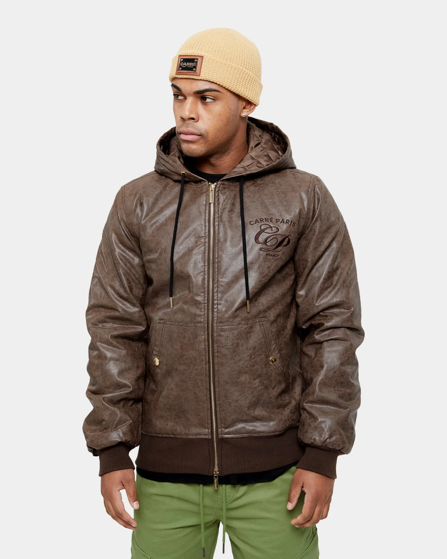 Carré Revolutionnaires PU Jacket Dark Brown