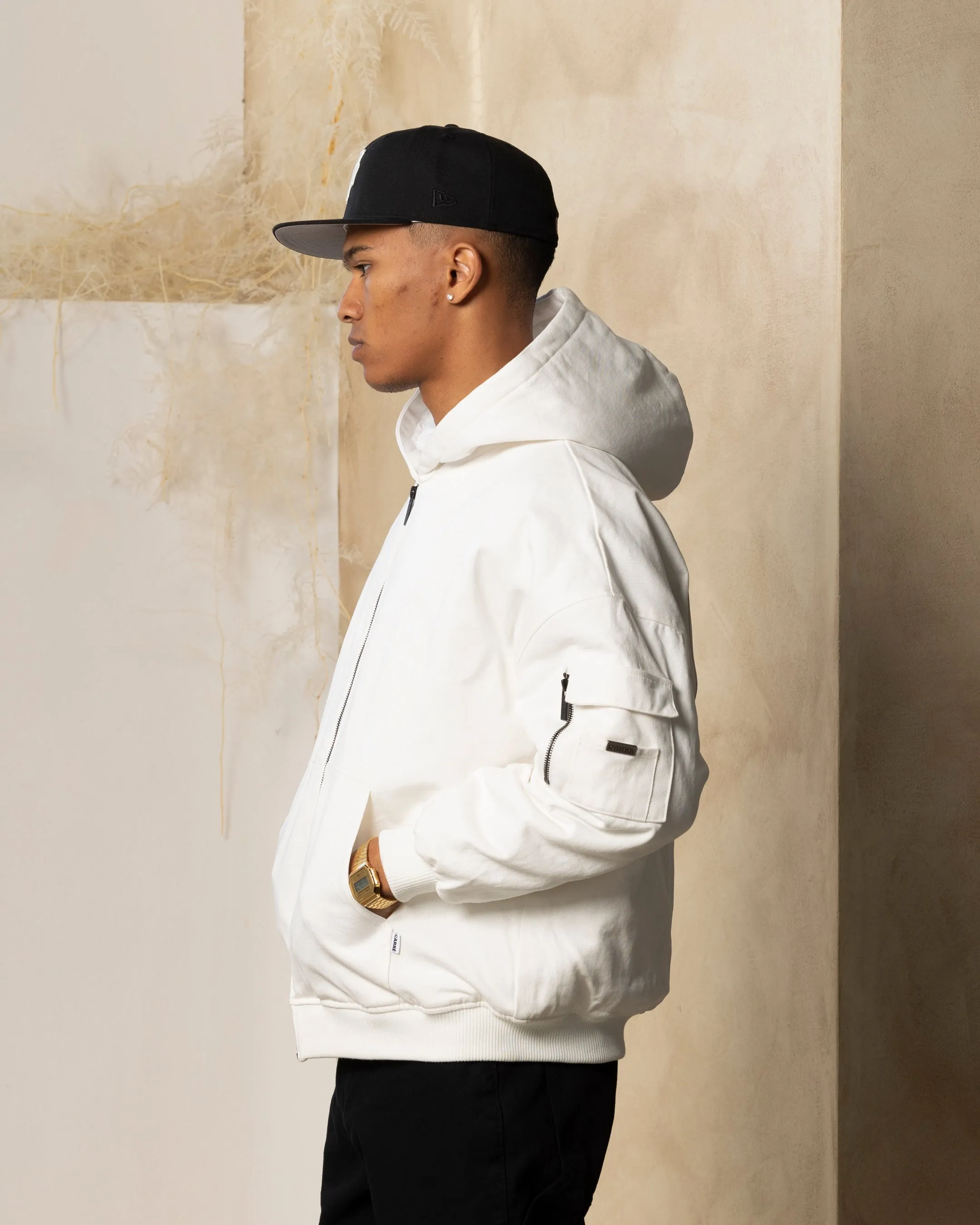 Carre Arch Work Bomber Jacket Off White