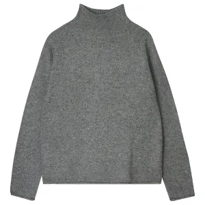 Cashmere Winter Sweat in Mid Grey