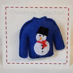 Christmas Jumper Brooch - by Lucy Jackson