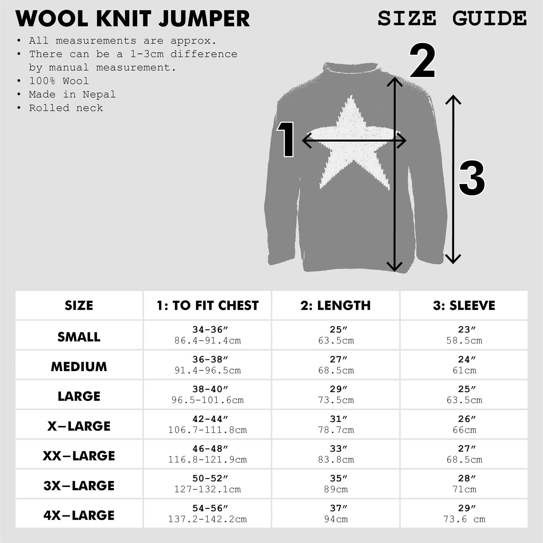 Chunky Wool Knit Star Jumper - Black & Rainbow Space Dye