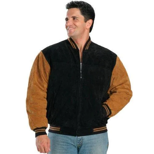 Classic Two Tone Baseball Bomber Jacket