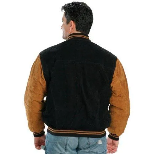 Classic Two Tone Baseball Bomber Jacket