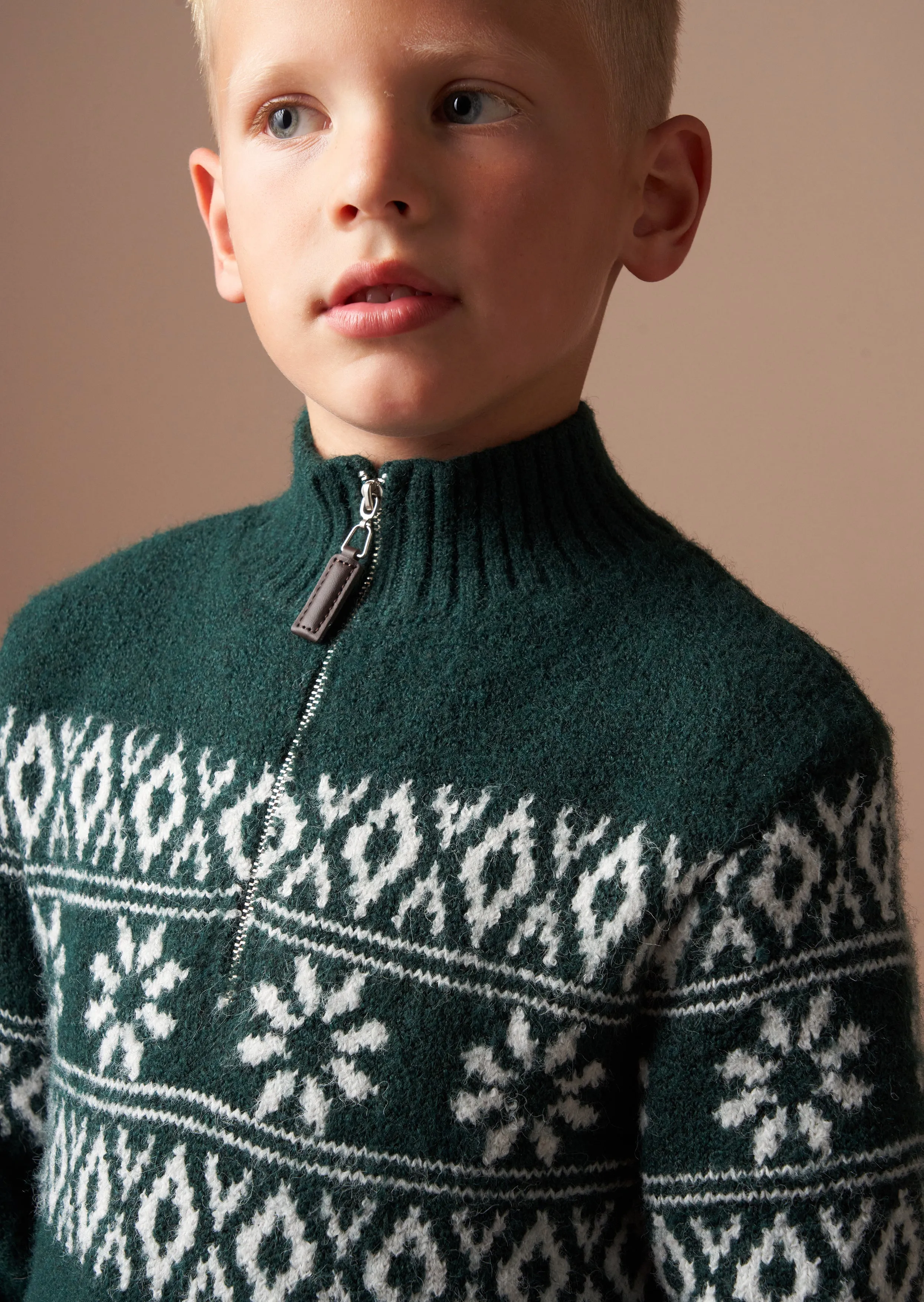 Conrin Green Fairisle Jumper