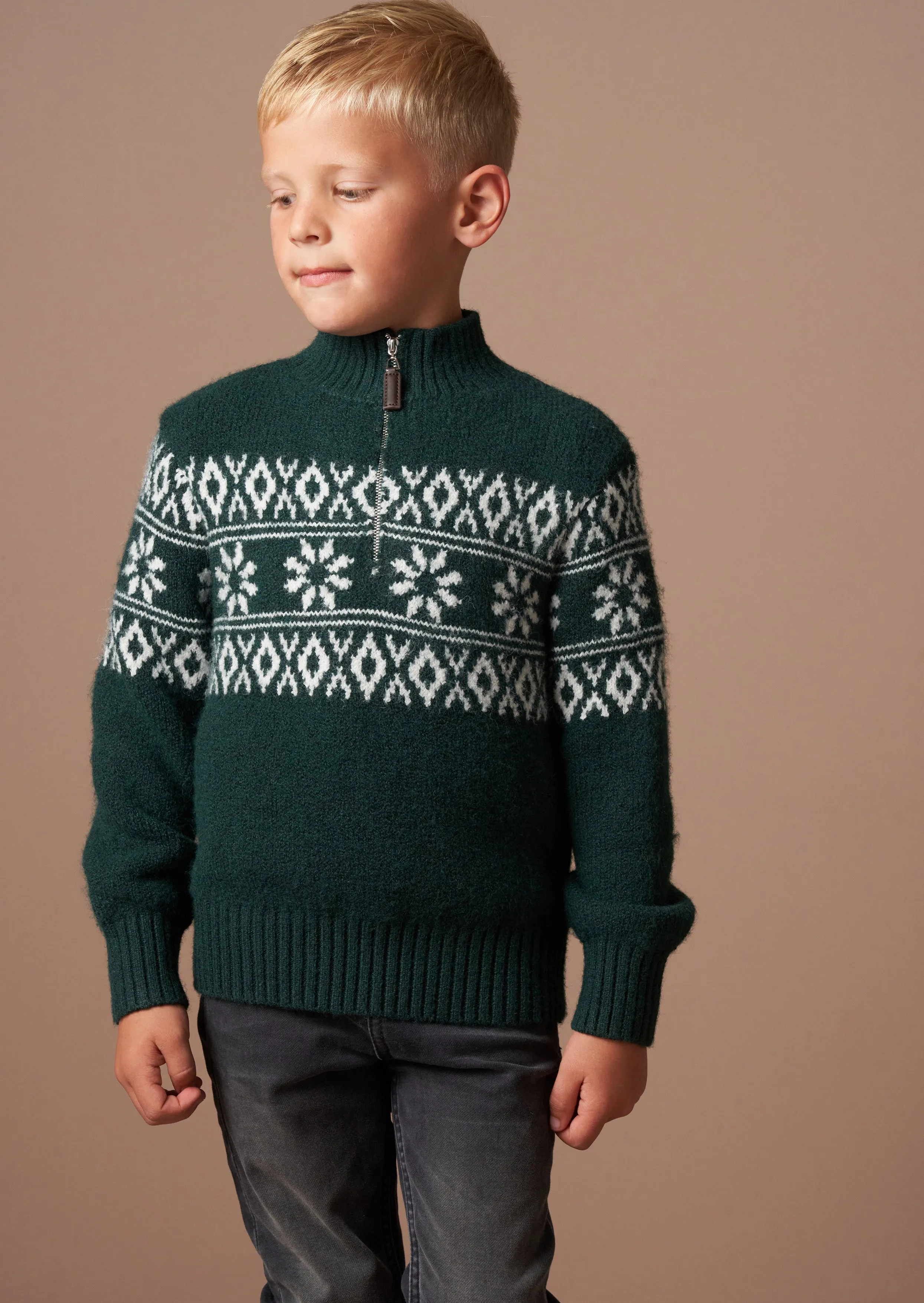 Conrin Green Fairisle Jumper