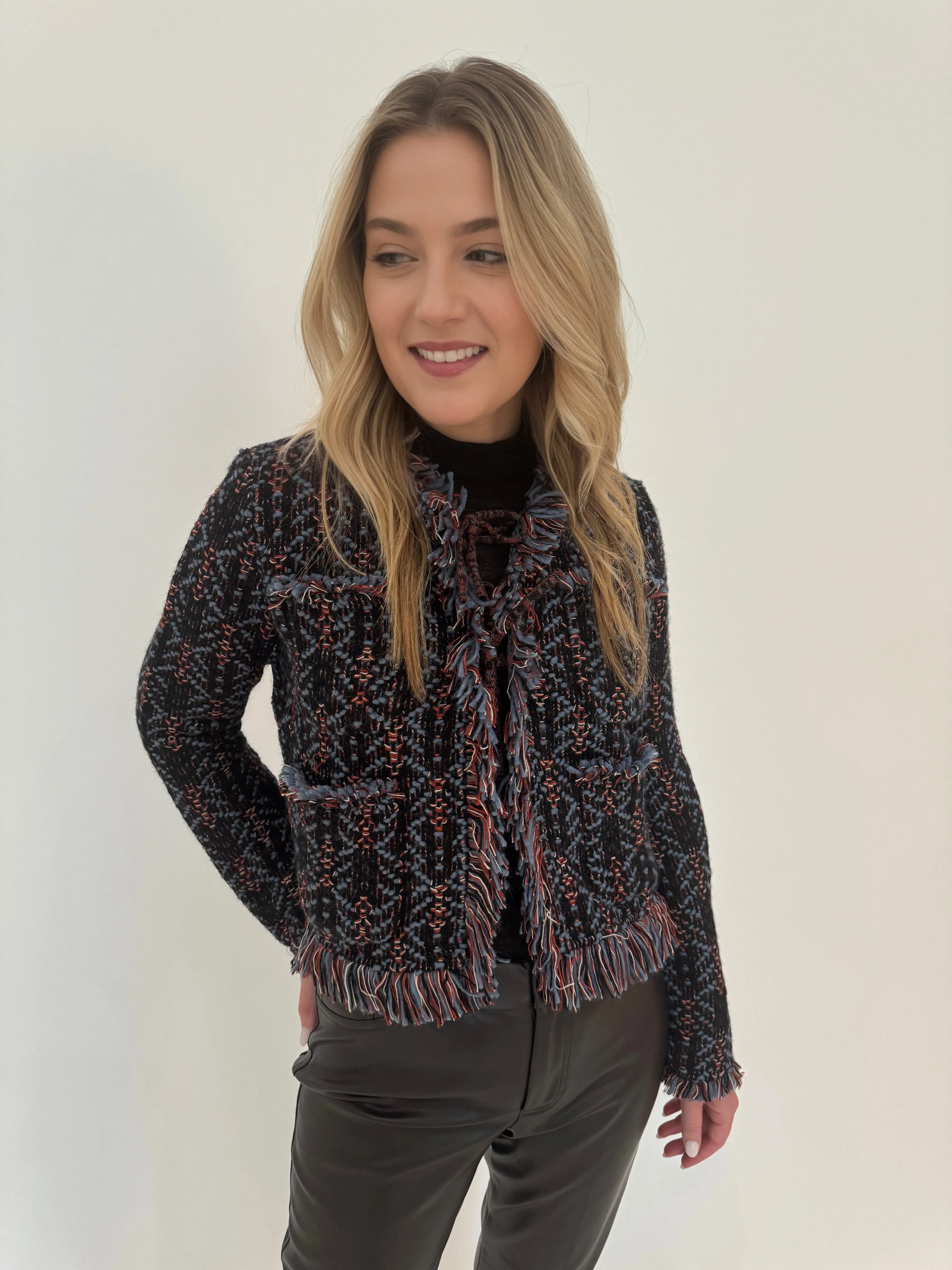 Cook Boucle Fringe Jacket