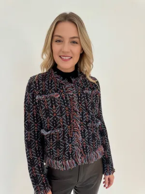 Cook Boucle Fringe Jacket