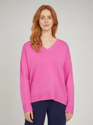 Core Relaxed V Neck Wool/Cashmere Jumper