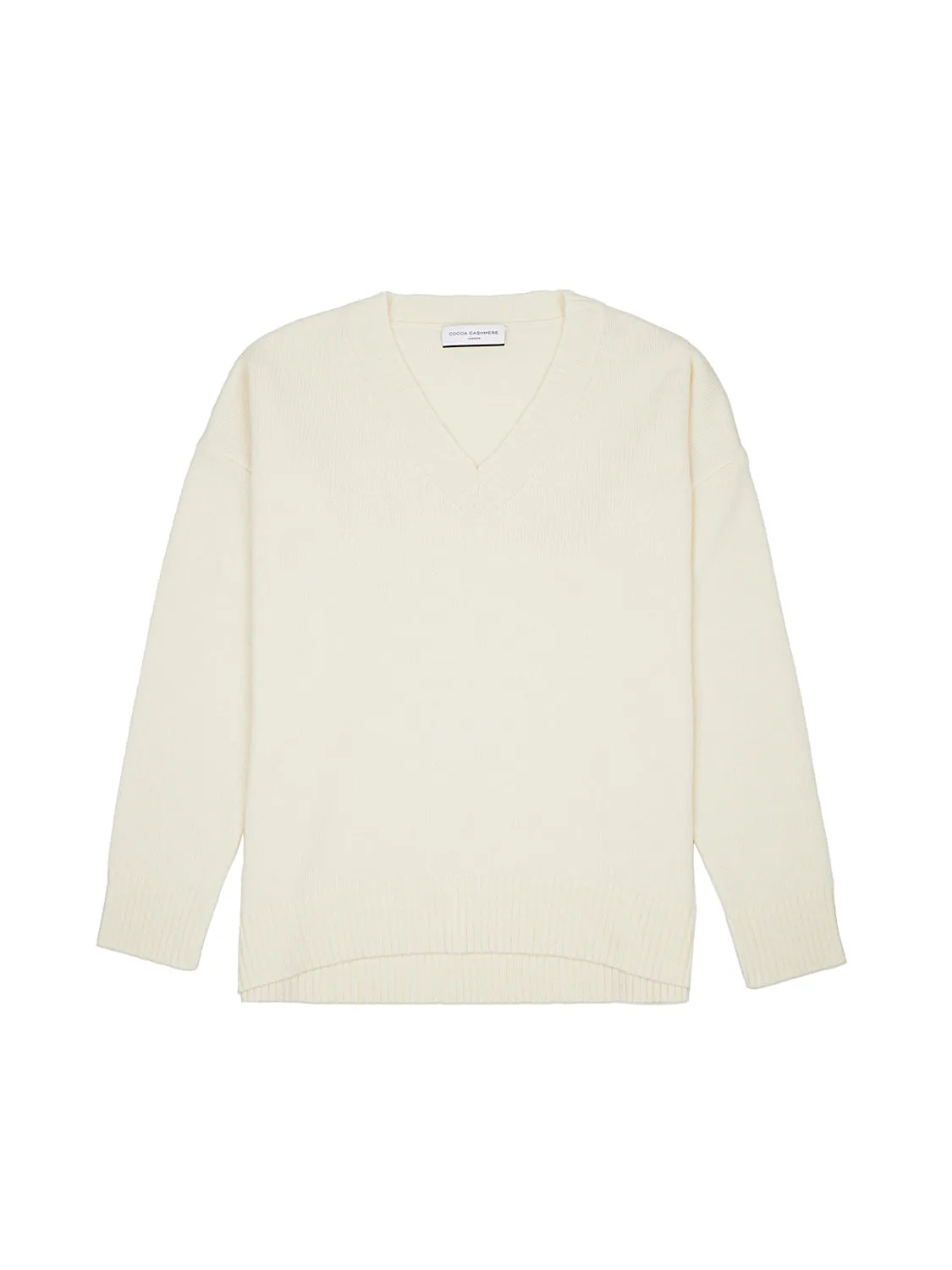 Core Relaxed V Neck Wool/Cashmere Jumper