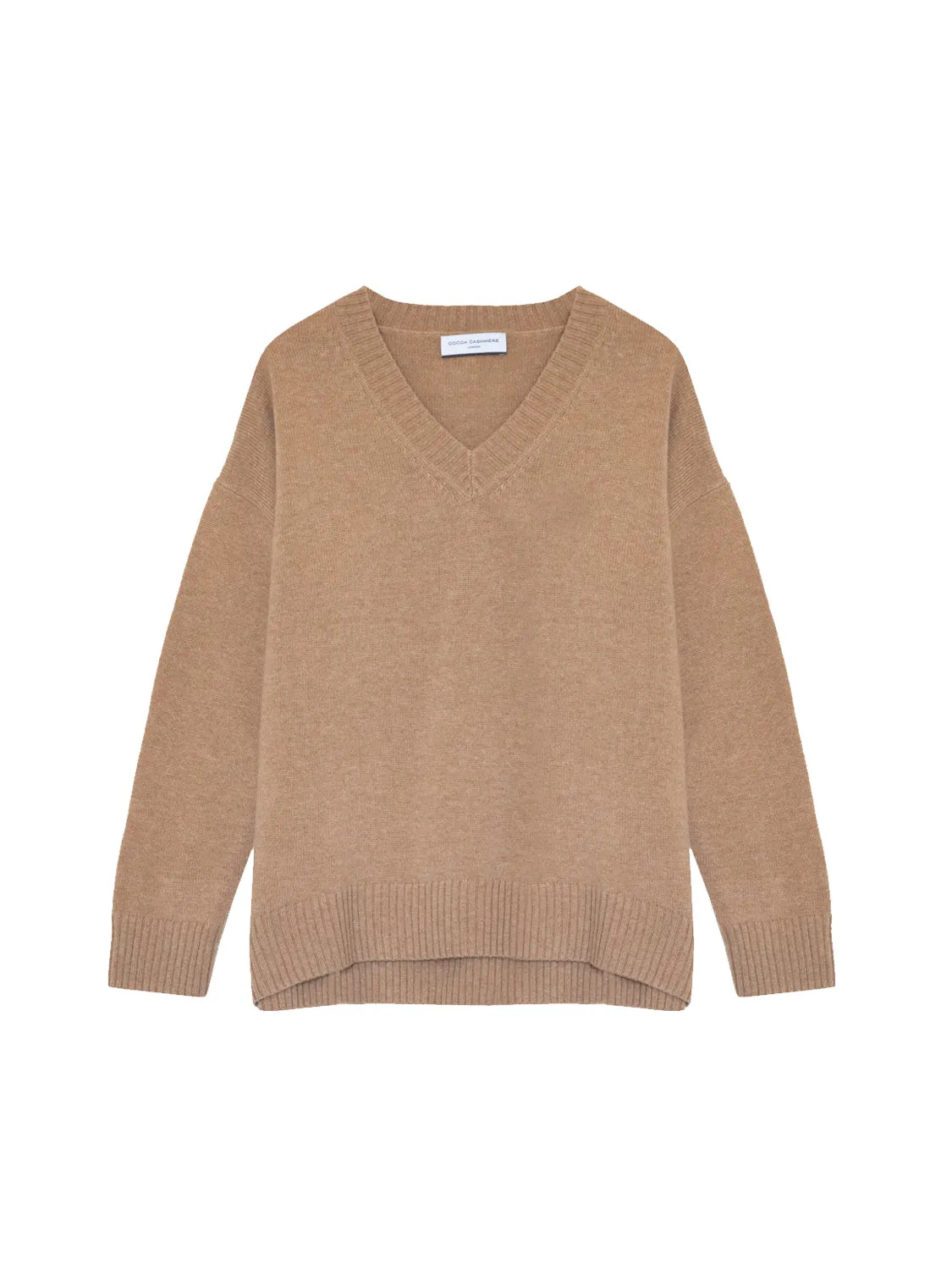 Core Relaxed V Neck Wool/Cashmere Jumper