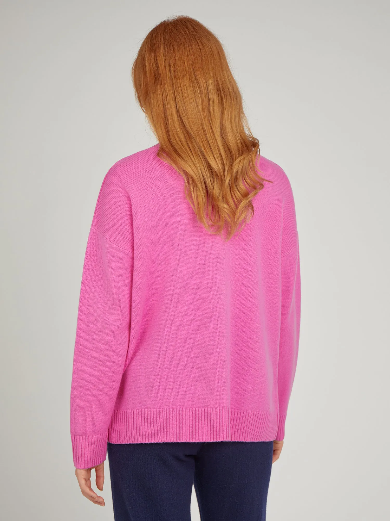 Core Relaxed V Neck Wool/Cashmere Jumper