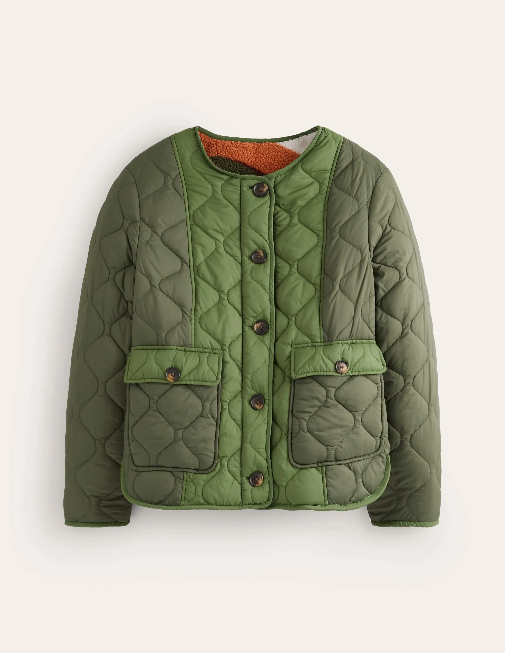 Derby Quilted Jacket-Winter Moss