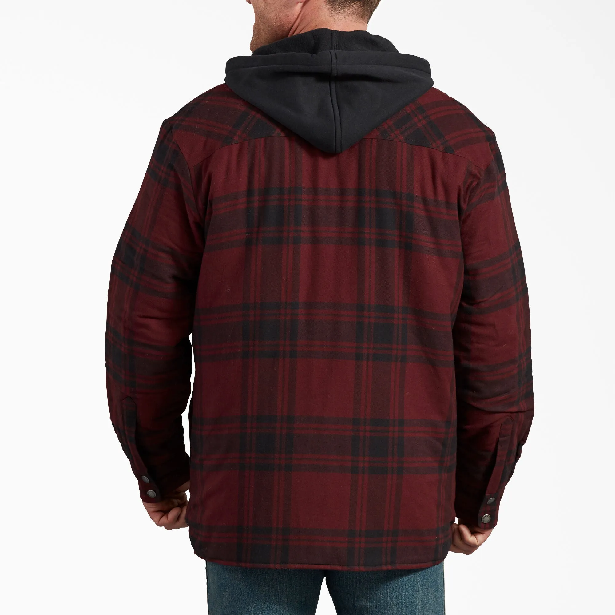 Dickies Men's Flannel Hooded Shirt Jacket