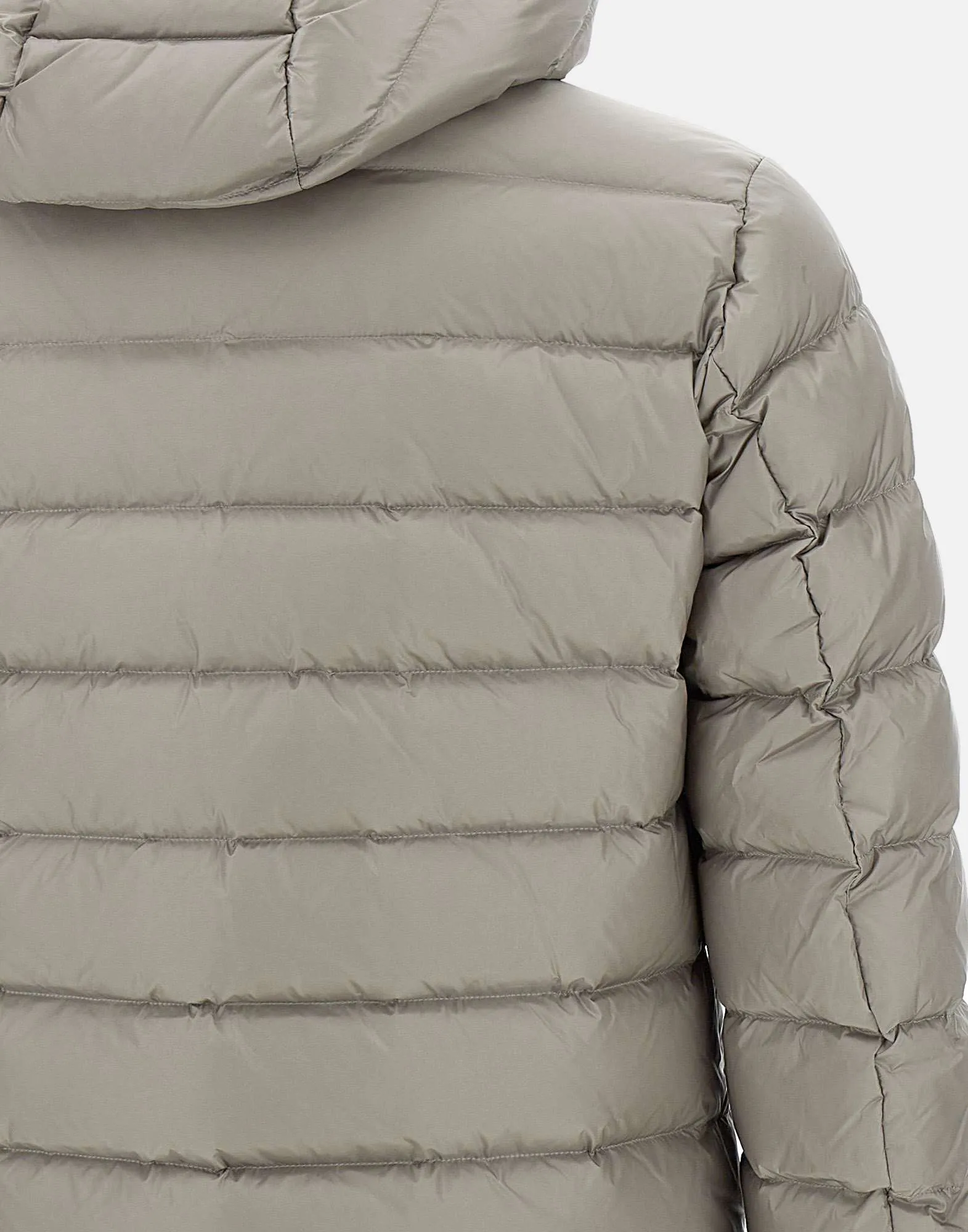 Dove Grey Quilted Down Jacket