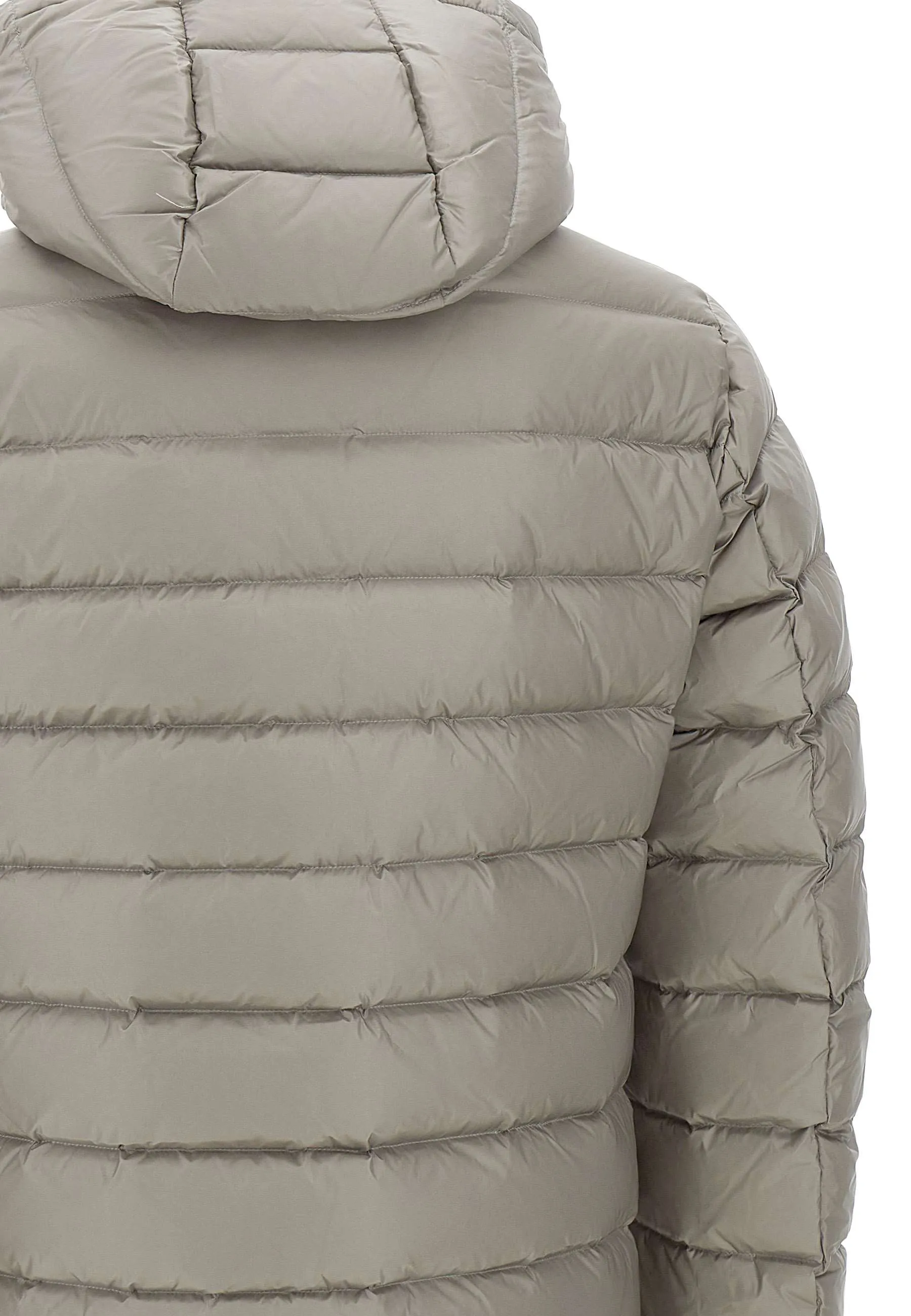 Dove Grey Quilted Down Jacket