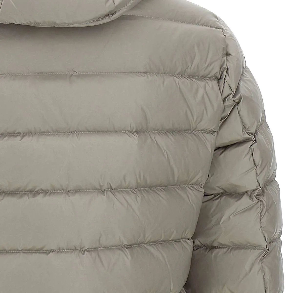 Dove Grey Quilted Down Jacket