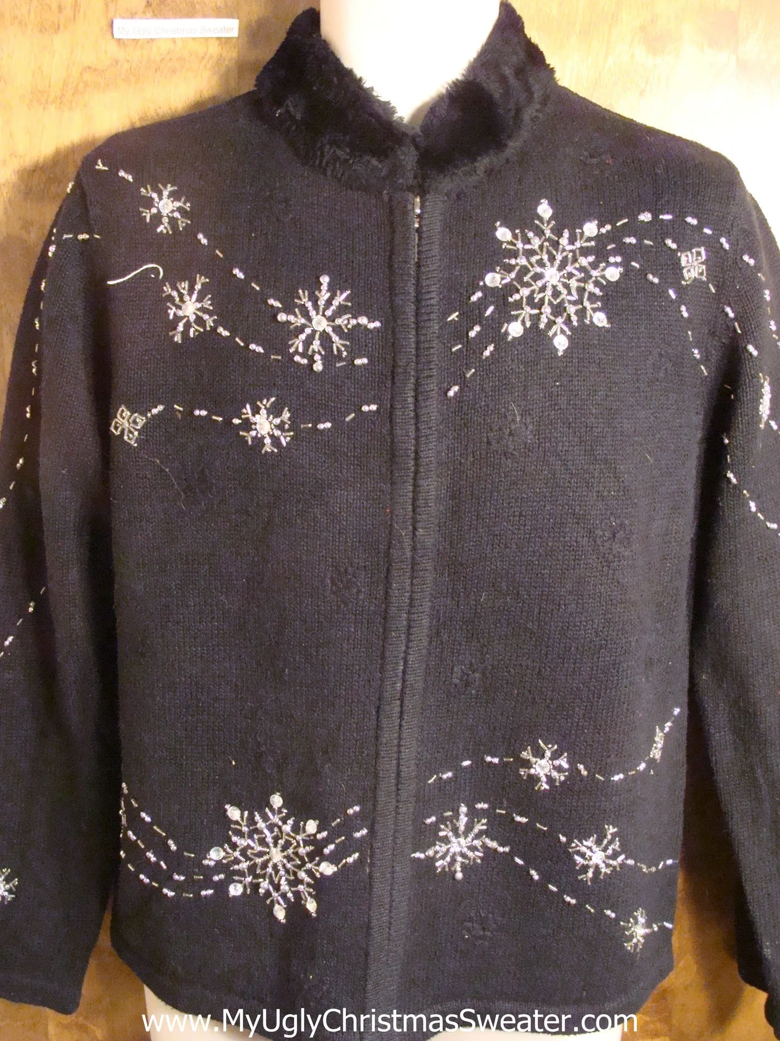 Falling Snowflakes Tacky Christmas Sweater