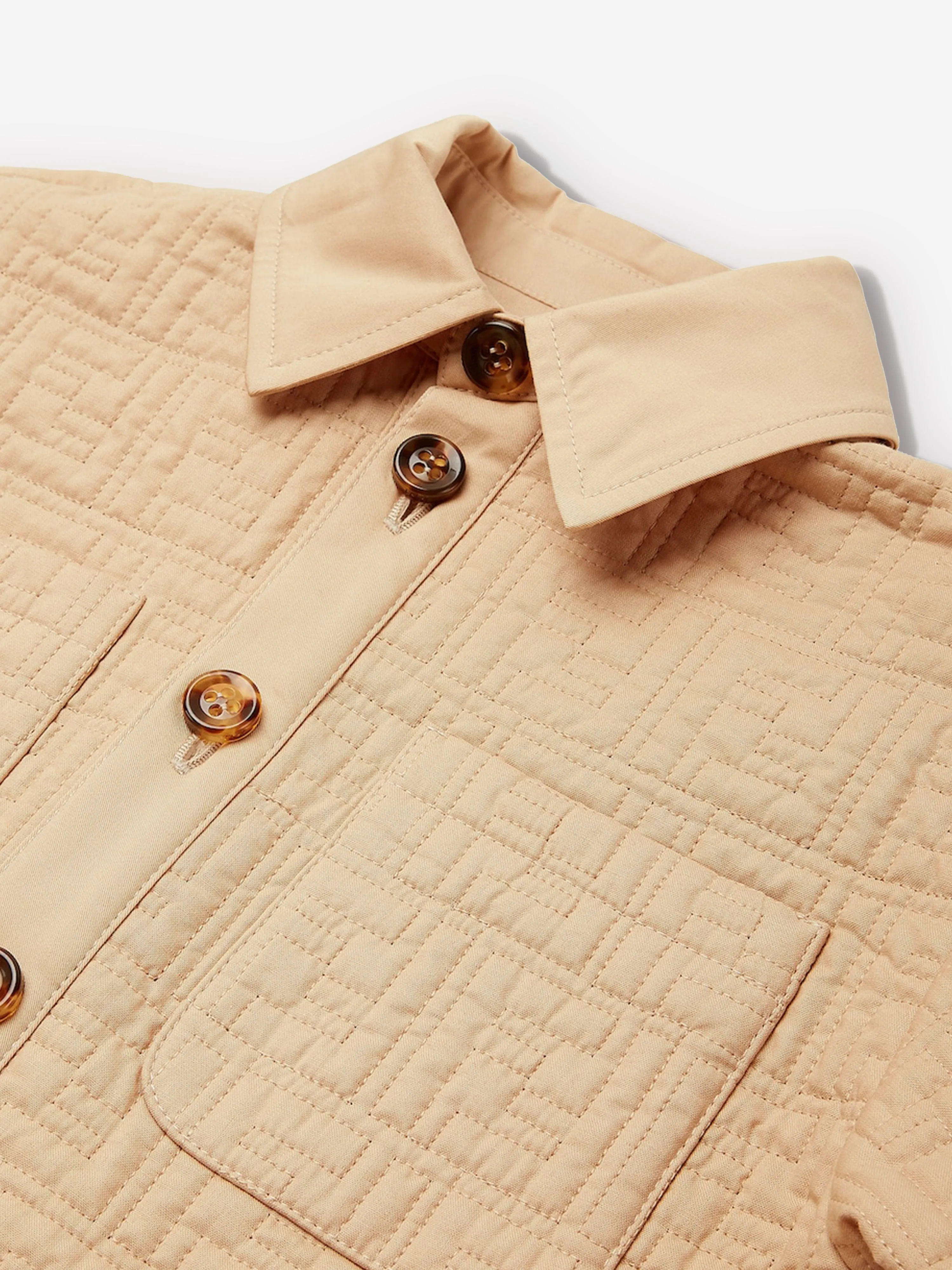 Fendi Kids FF Quilted Jacket in Beige