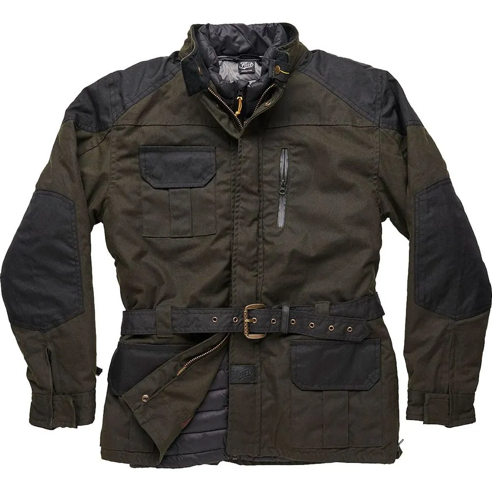 Fuel Bunker Waxed Cotton Jacket Green