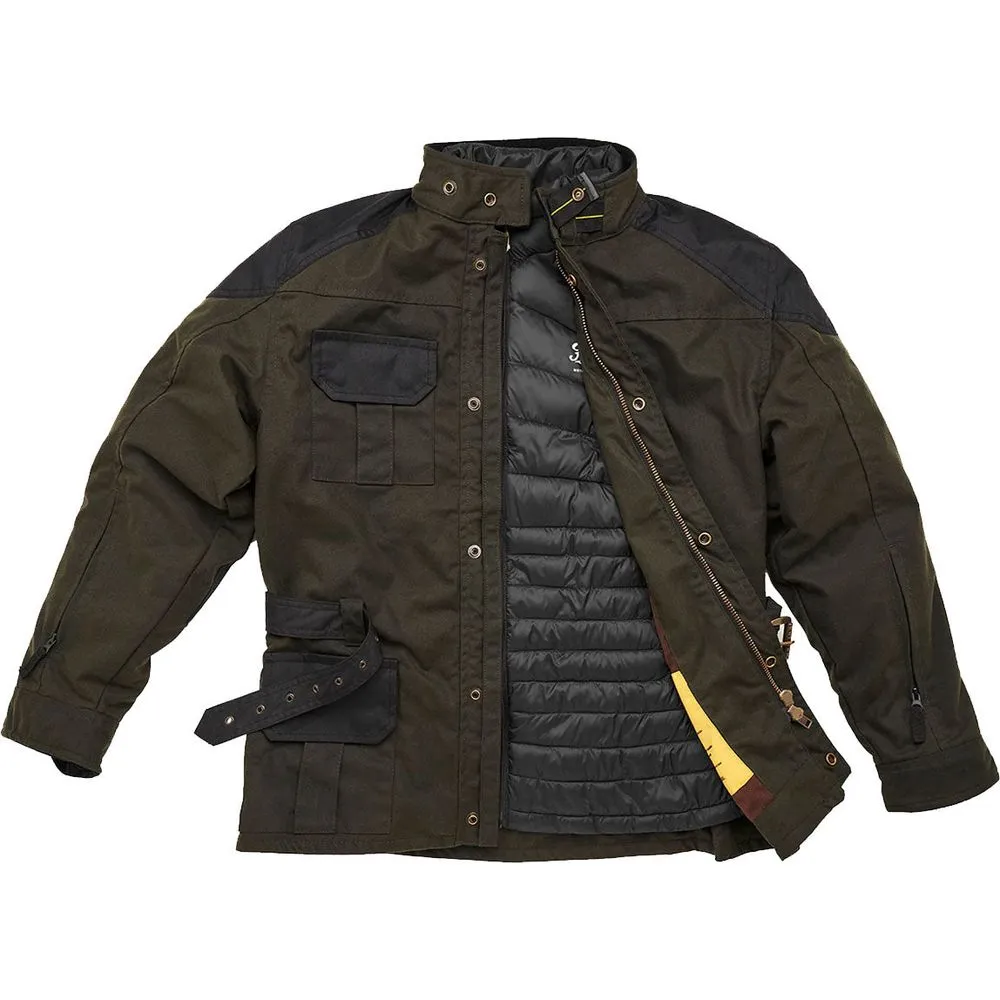 Fuel Bunker Waxed Cotton Jacket Green