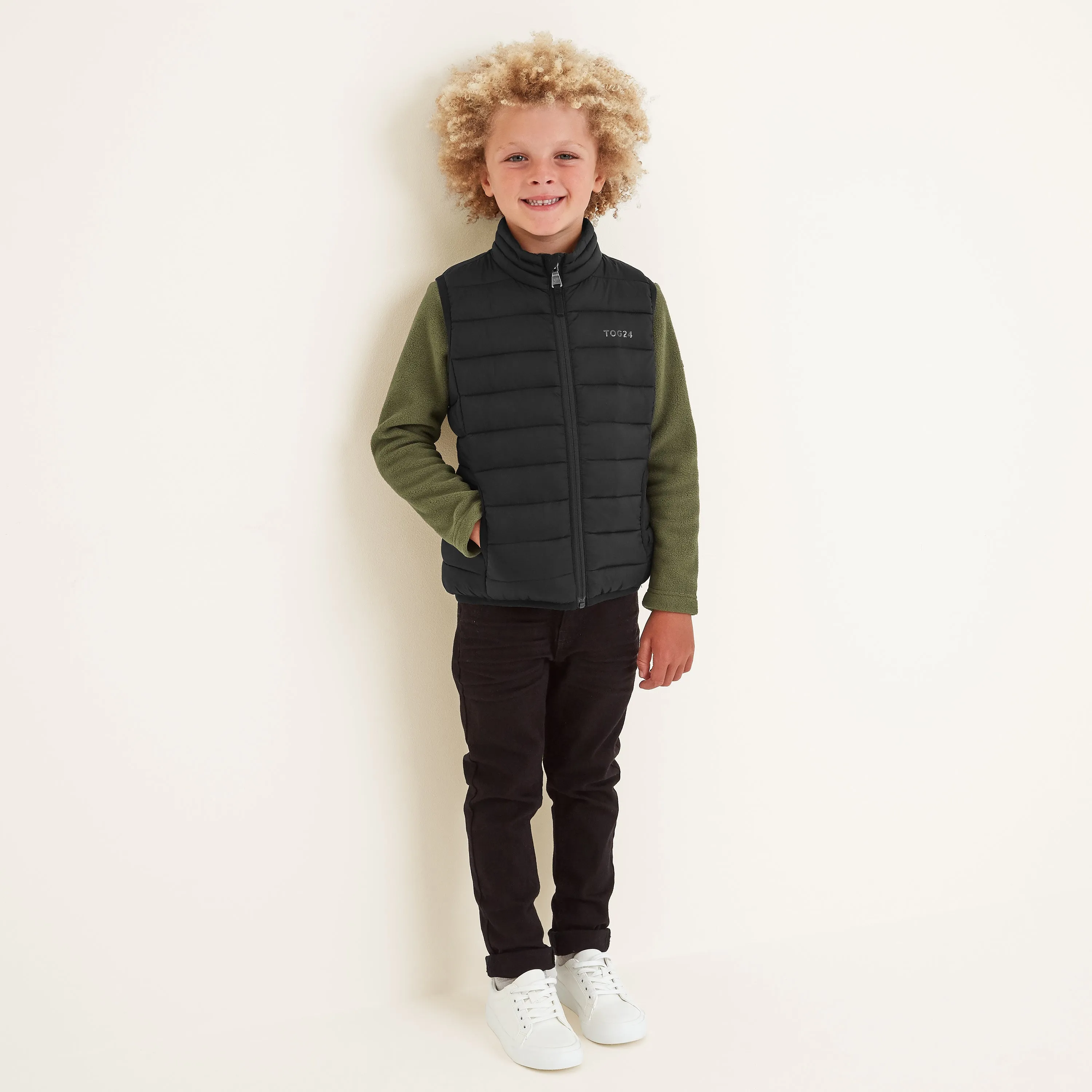 Gibson Kids Insulated Padded Gilet - Black