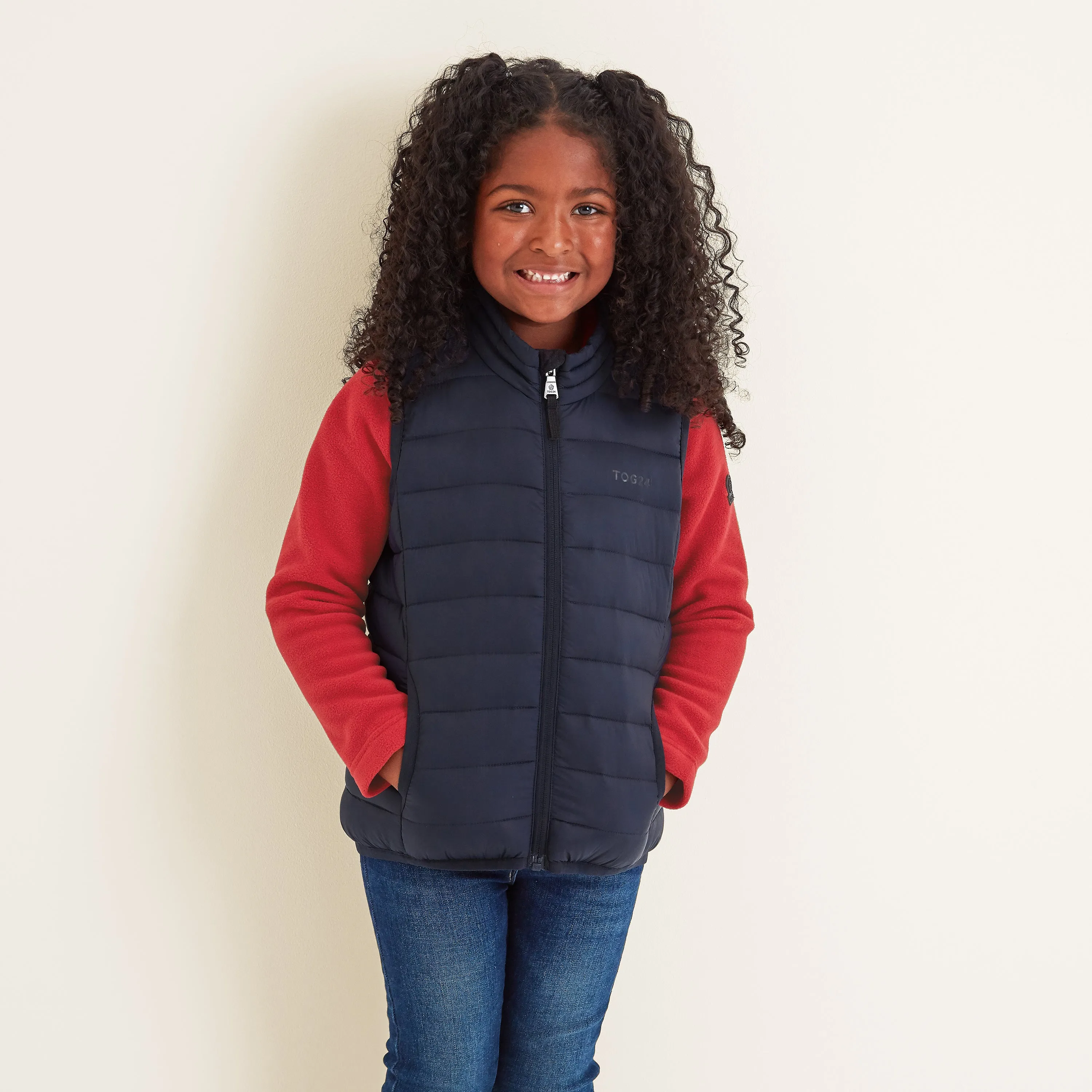 Gibson Kids Insulated Padded Gilet - Dark Indigo