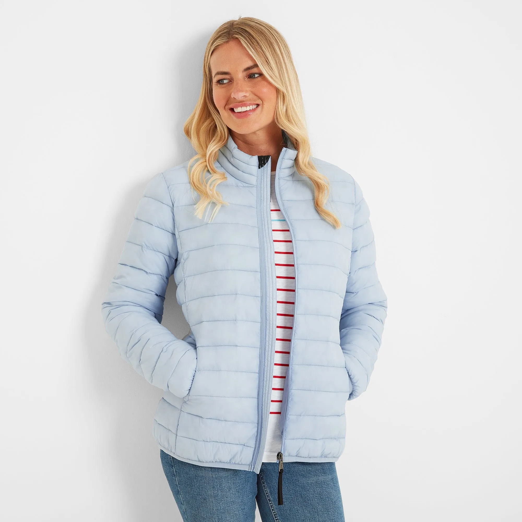 Gibson Womens Insulated Padded Jacket - Ice Blue