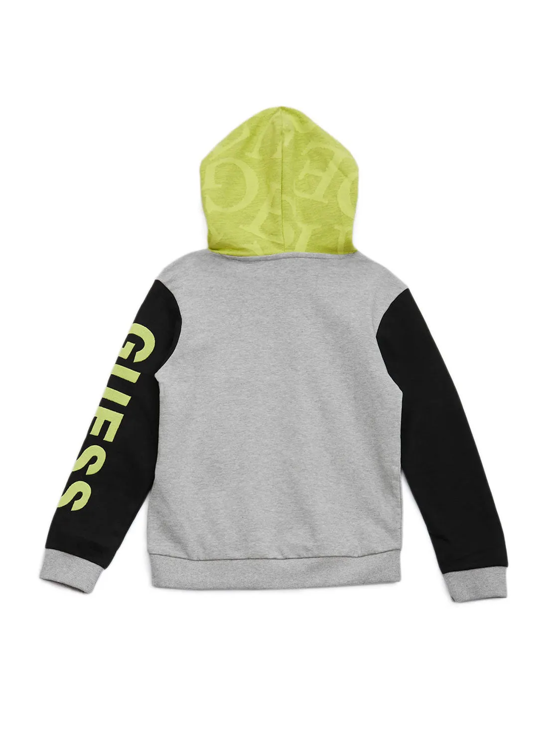 Grey Hooded Logo Jumper (7-16)