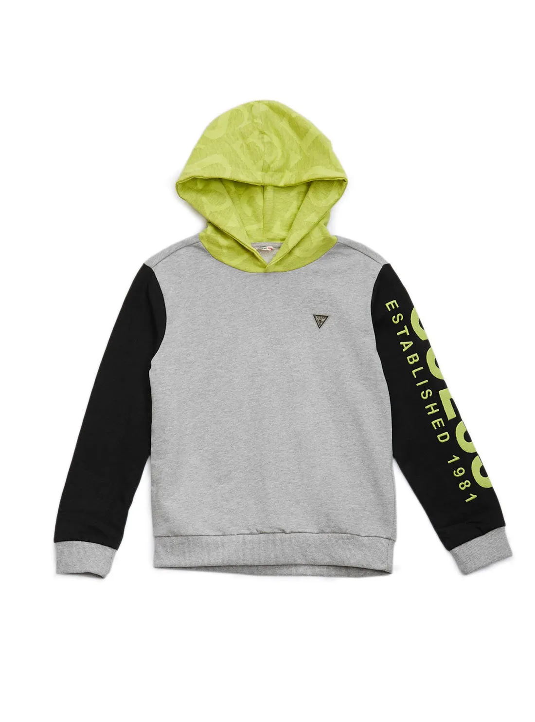 Grey Hooded Logo Jumper (7-16)