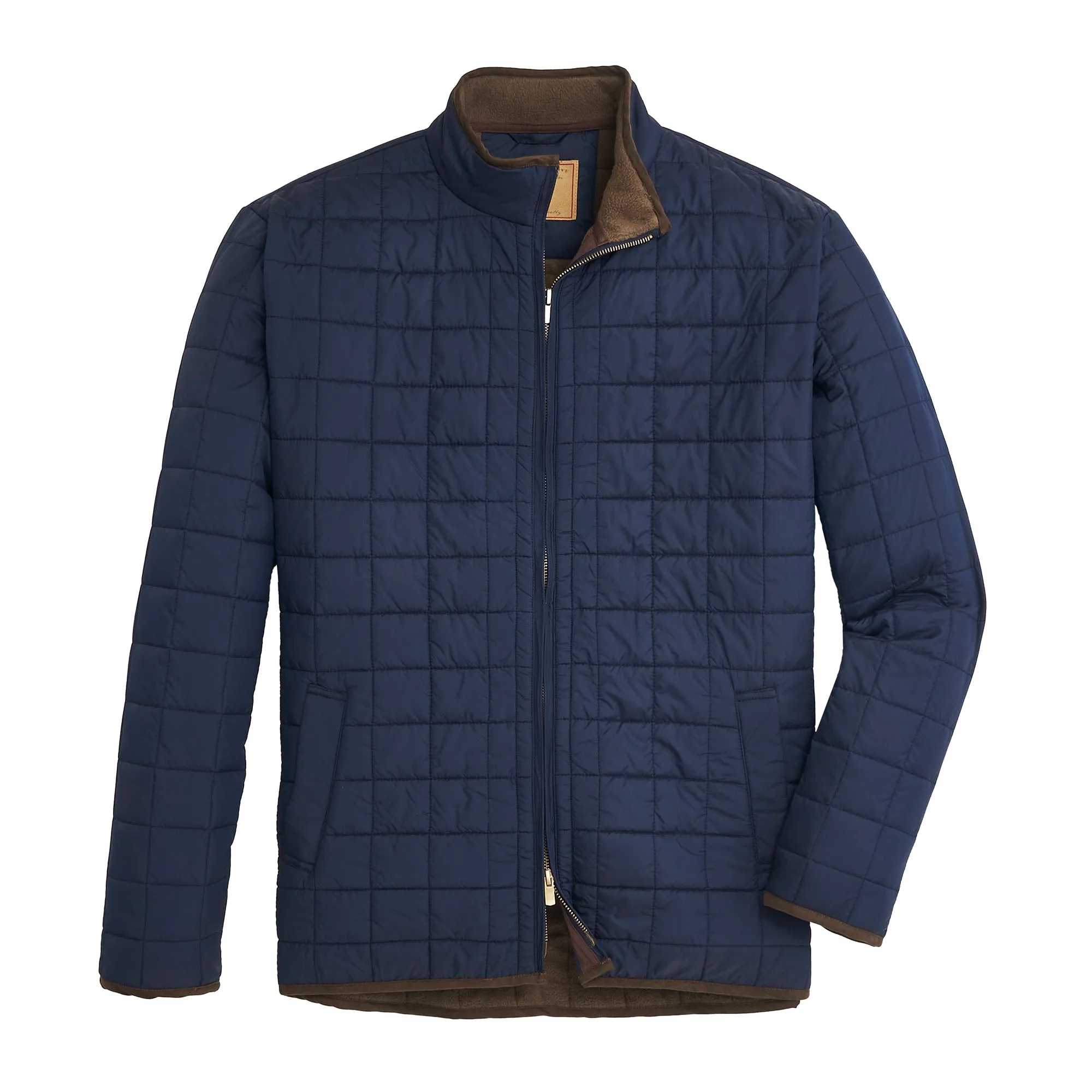 Grid Quilted Jacket - Classic Navy